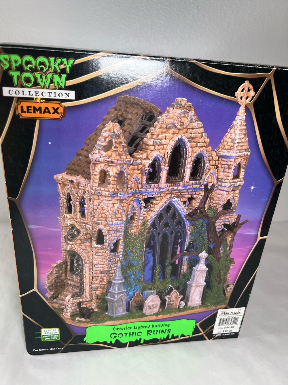Lemax Spooky Town Gothic Ruins Accent Building